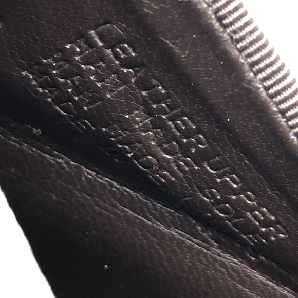 ANTONIO MELANI Pebble Print Leather Mule Wedges Brown Size 7 - Picture 11 of 12